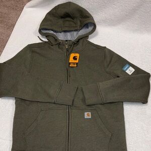 Carhartt clarsburg Sherpa lined relaxed fit full zip sweatshirt s 4/6 nwt